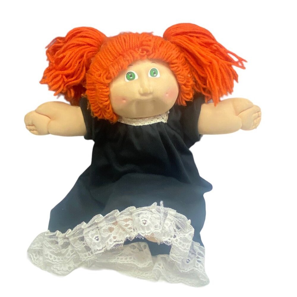 CABBAGE PATCH Doll Coleco Xavier Roberts 1985 Orange Pigtail Hair Green Eyes